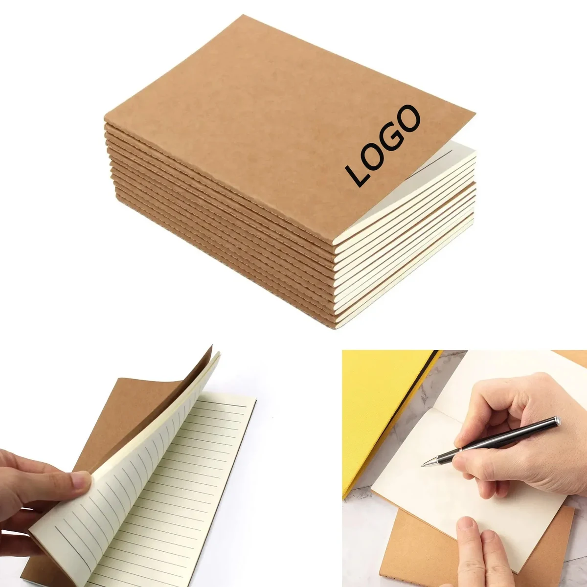Kraft Paper Notebook Ruled Line Book 1