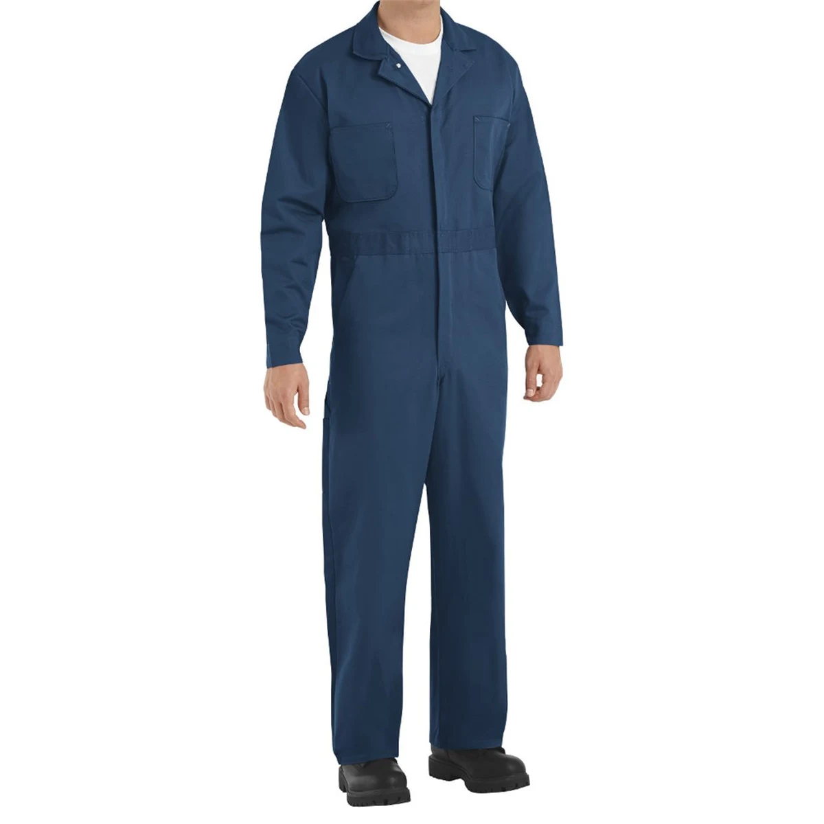 Men's Tall Button-Front Cotton Coverall - CC16T 1