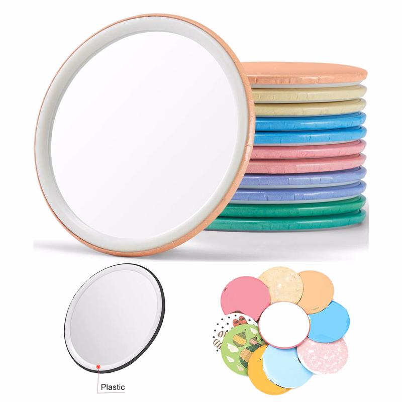 Compact Mirror Bulk Round Makeup Glass Mirror