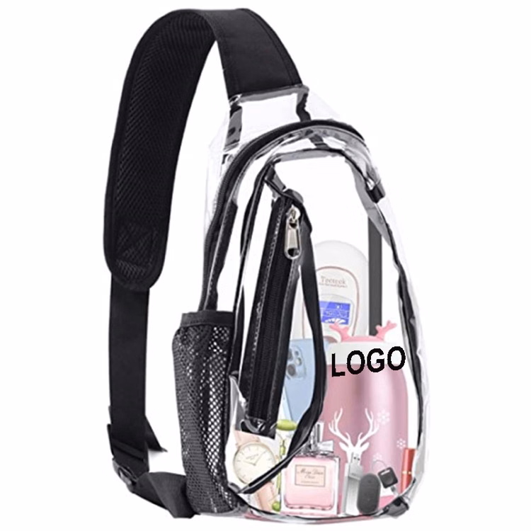 Clear Sling Bag Stadium Approved Transparent Casual Chest Daypack