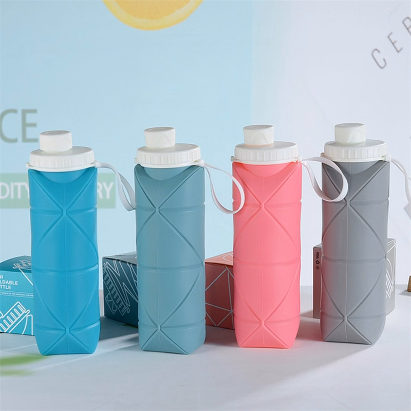 Silicone Foldable Travel Water Bottle