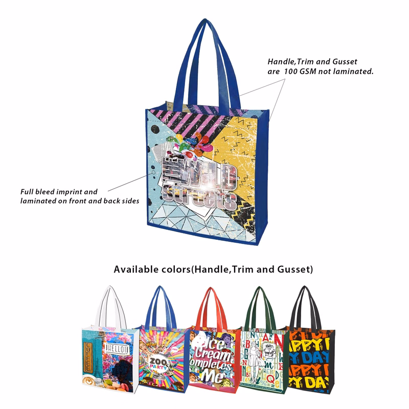 Free Shipping 13 x 15 Small Quantity Custom Laminated Bag