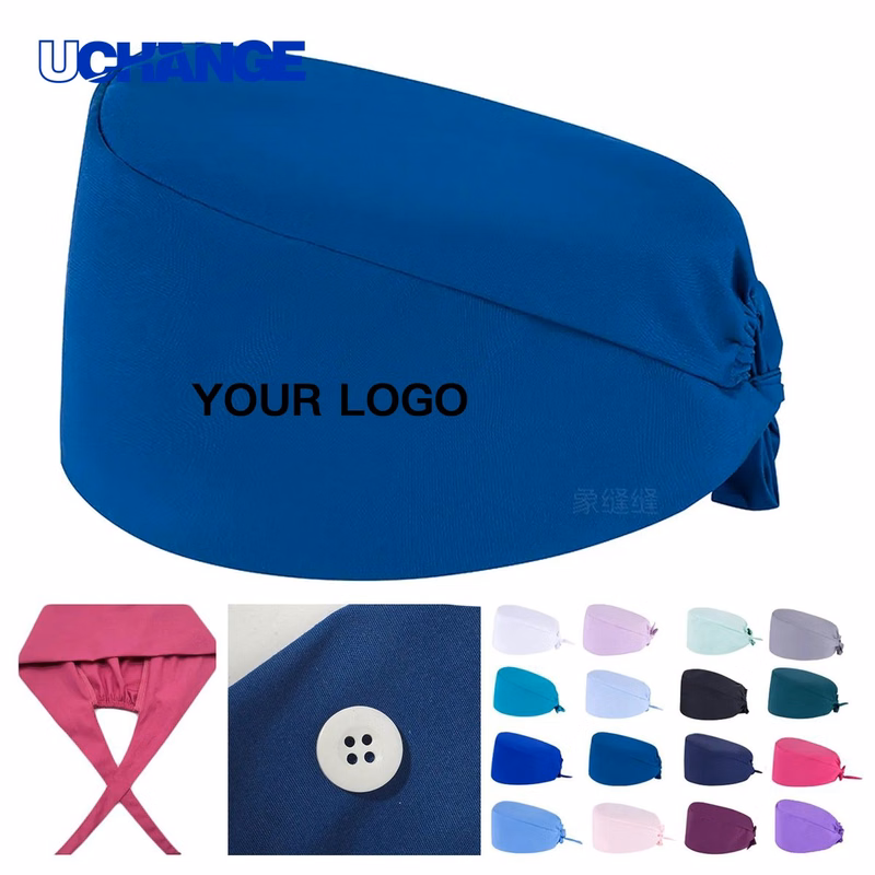 Cotton Polyester Nurse Cap Headwear for Long Shifts