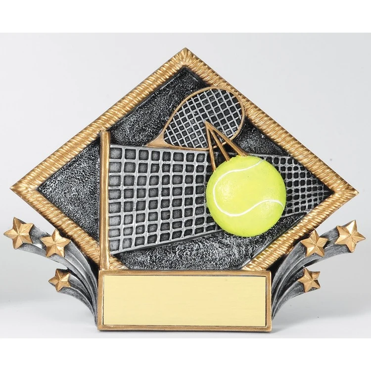 Tennis Diamond Shape Plate Awards 1