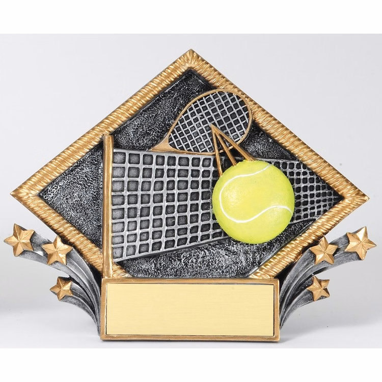 Tennis Diamond Shape Plate Awards