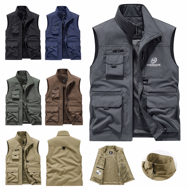 Men's Outdoor Utility Polyester Vest