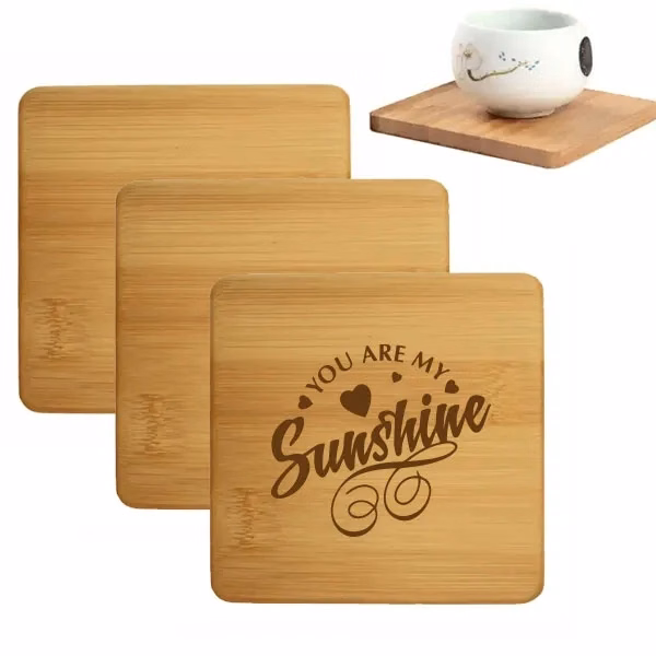 Recycled Bamboo Square Coaster