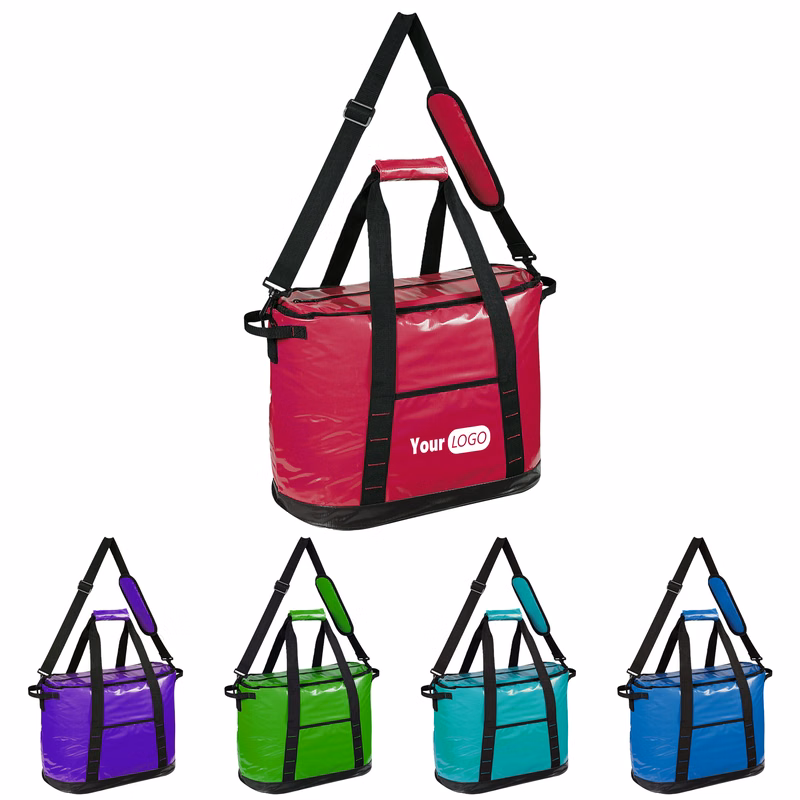 Oxford Durable Large Capacity Lunch Bag With Secure Zipper Closure