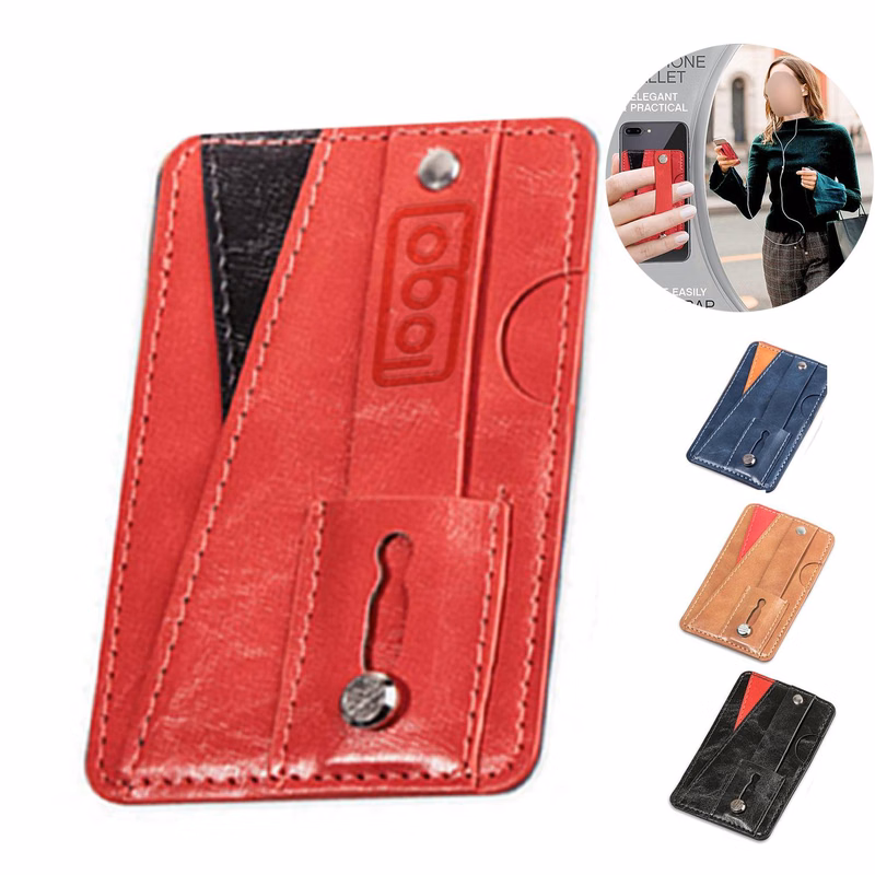 PU Leather Phone Card Holder Wallet