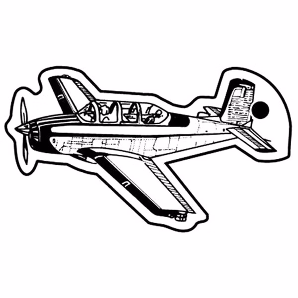 Airplane 2 Key Tag (Spot Color)