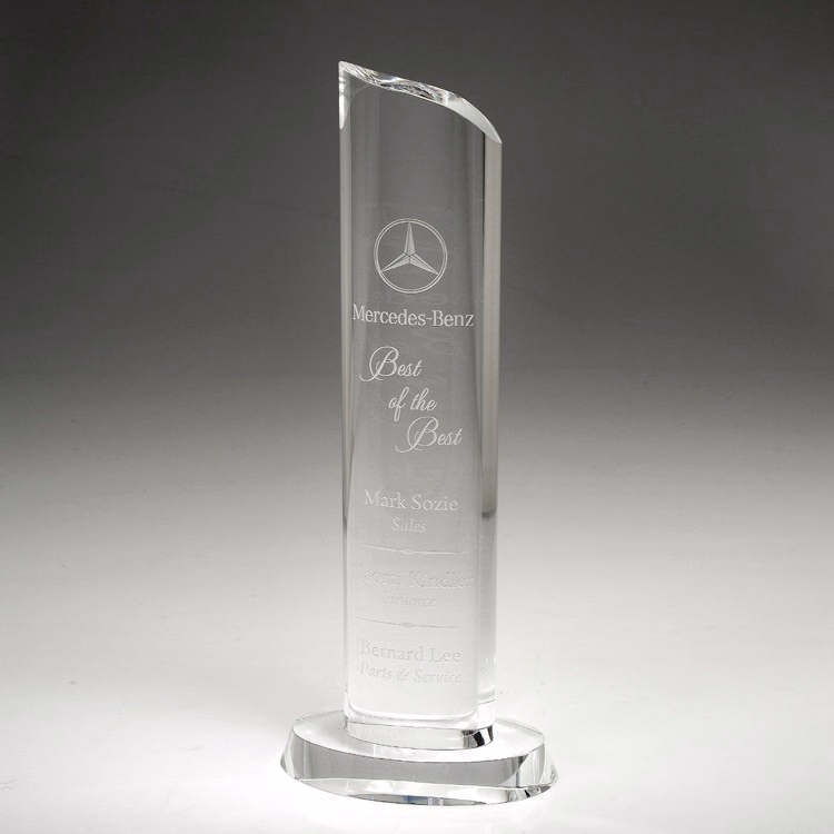 10" Crystal Award-Tower_D144CA