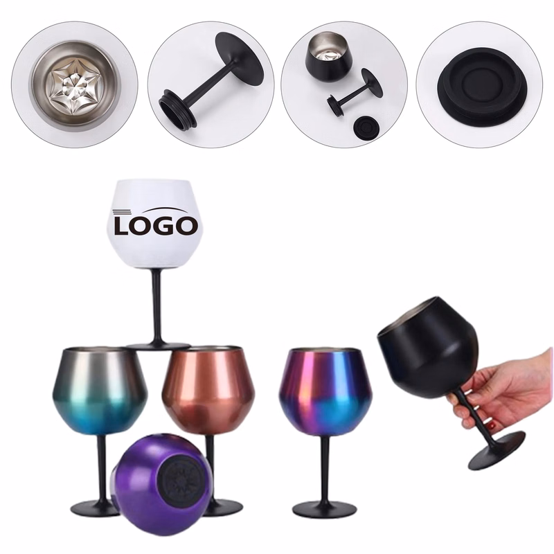 14OZ Detachable Handle Stainless Steel Goblet