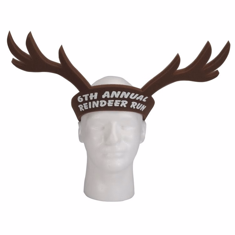 19" Foam Deer Antlers Visor