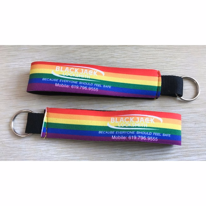 Neoprene Wrist Strap Keychain