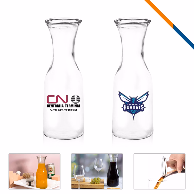 Vano Glass Carafes - 34 OZ.