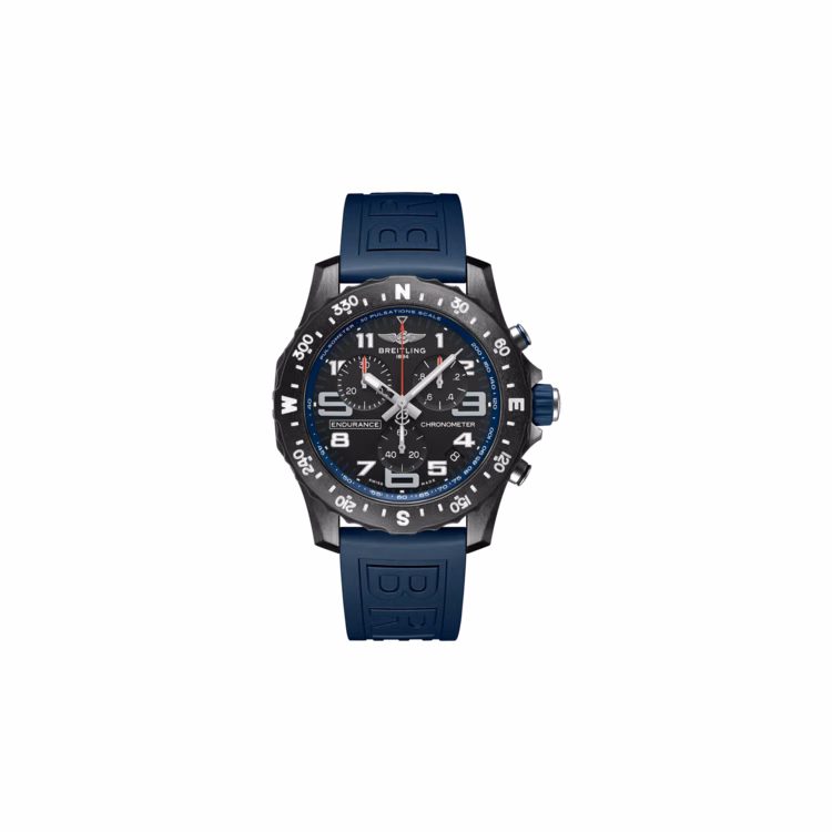 Breitling Professional Endurance Pro 44 Blue Rubber Strap Watch