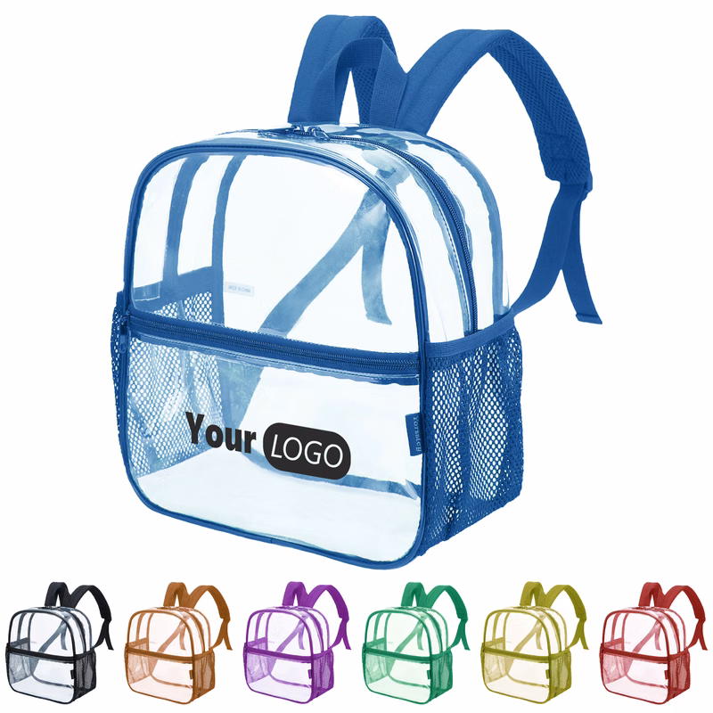 Pvc Custom Clear Backpack For Safety And Style