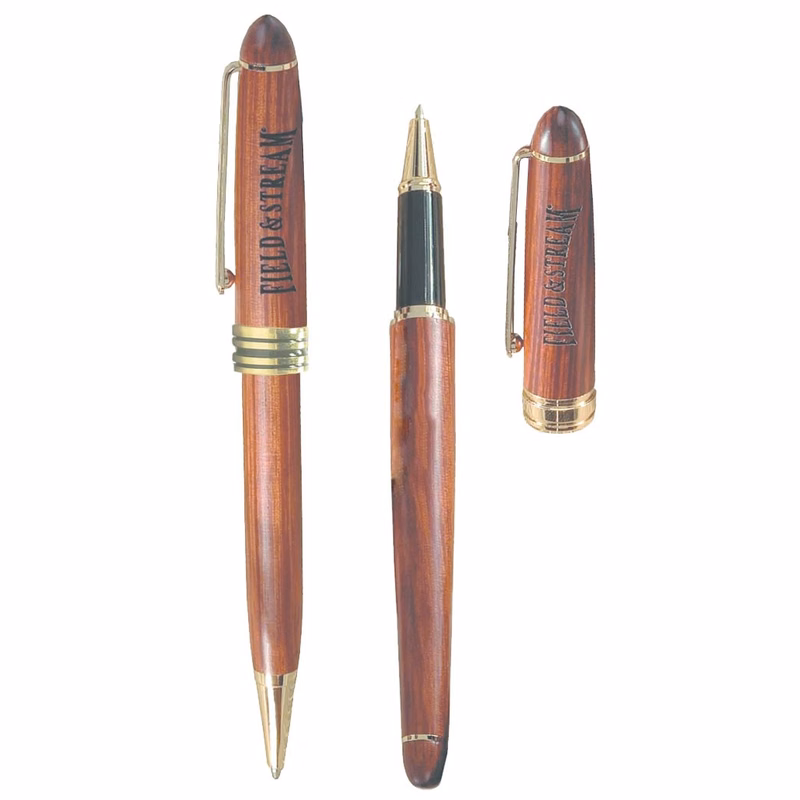 Wooden Illusion Series Ballpoint & Rollerball Pen Set