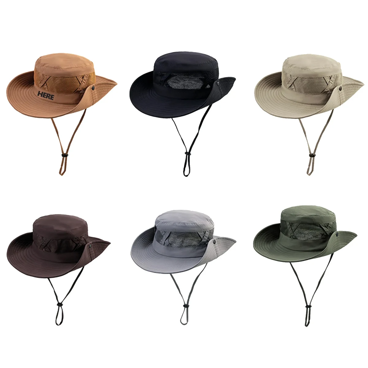Wide Brim Bucket Hat 1