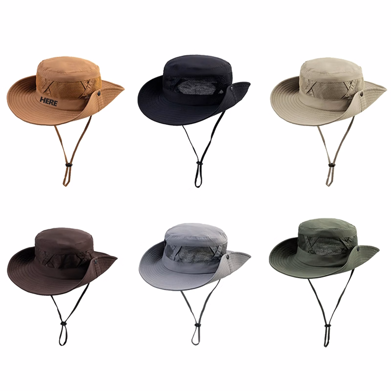 Wide Brim Bucket Hat
