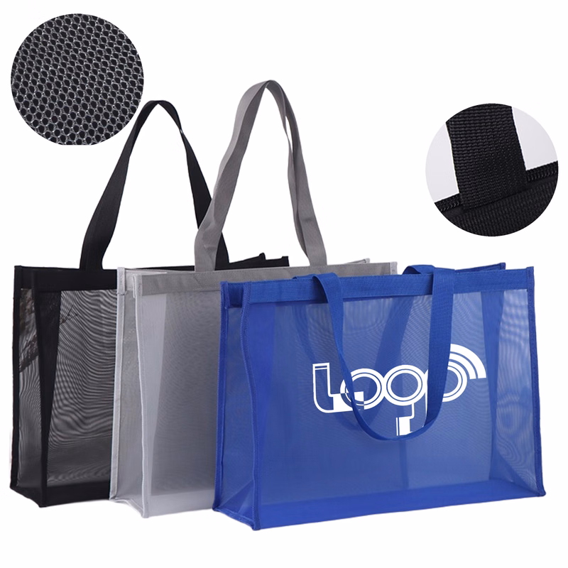 MOQ 100 Lightweight Foldable Mesh Tote Bag