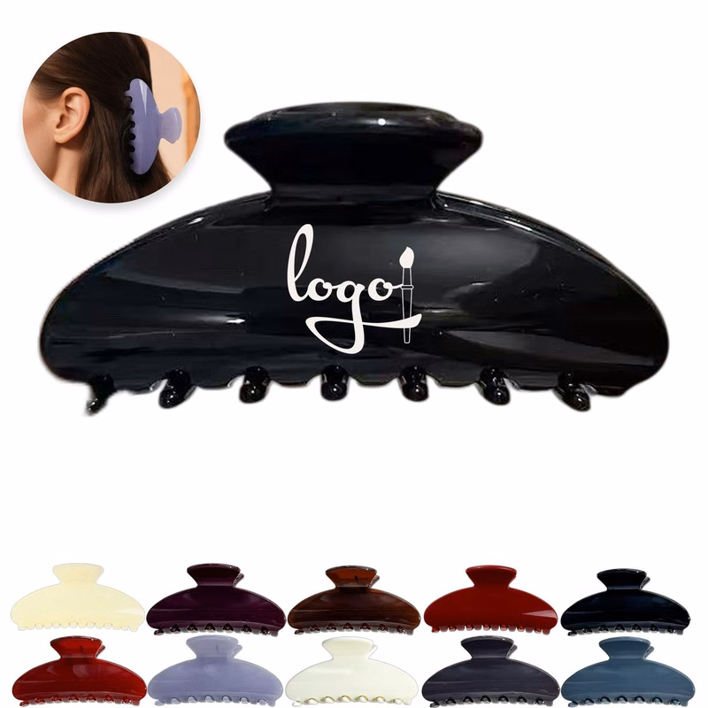 Acetate Hair Claw Clip With Strong Metal Spring