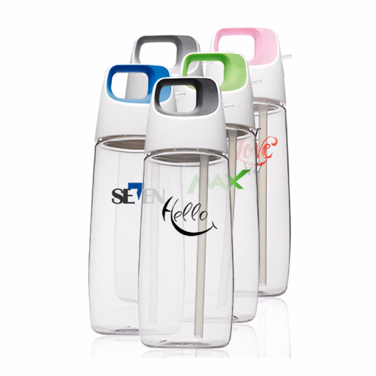 27 oz. Accent Cube Water Bottles with Straw