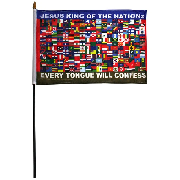 12" x 18" Nations Stick Flag 1