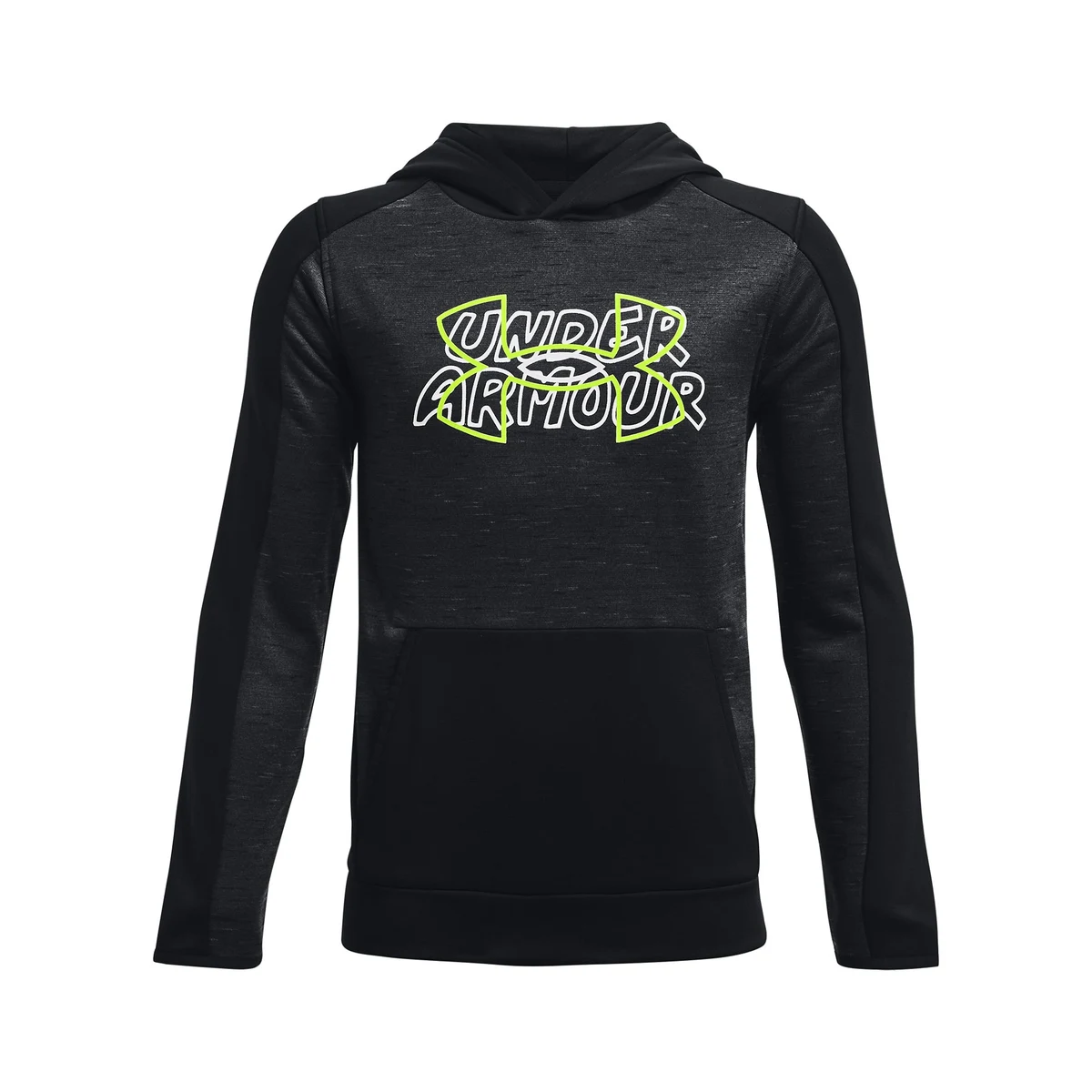 Boys' Armour Fleece Wordmark Hoodie 1