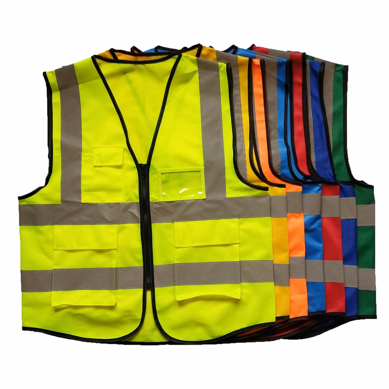 Yellow Lime Green Reflective Safety Vest Shirt