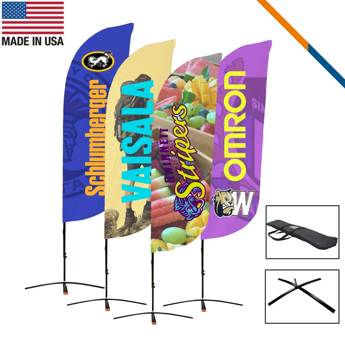 9' Karl Double-Sided Feather Flag 1