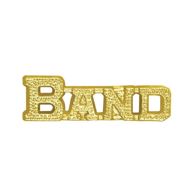Band Bright Gold Chenille Lapel Pin 1