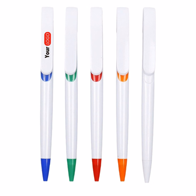 Custom Logo Plastic Push Ballpoint Pen