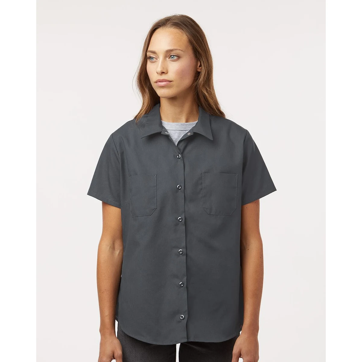 Women's Industrial Short Sleeve Work Shirt - 5350 1