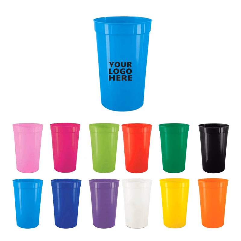 Custom 16Oz Reusable Smooth Plastic Stadium Cup