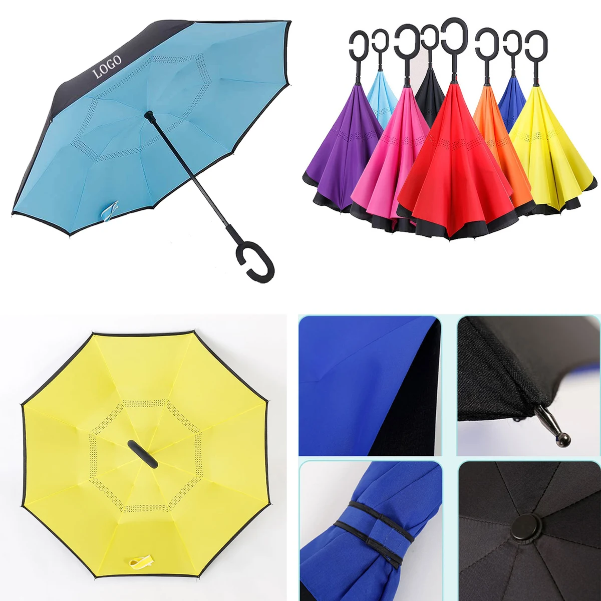 Reverse Closing Inverted Umbrella C- Holder 1