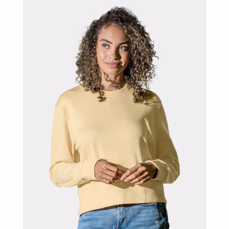 Women's Romi Cloud Fleece Crop Crewneck Sweatshirt - W22106