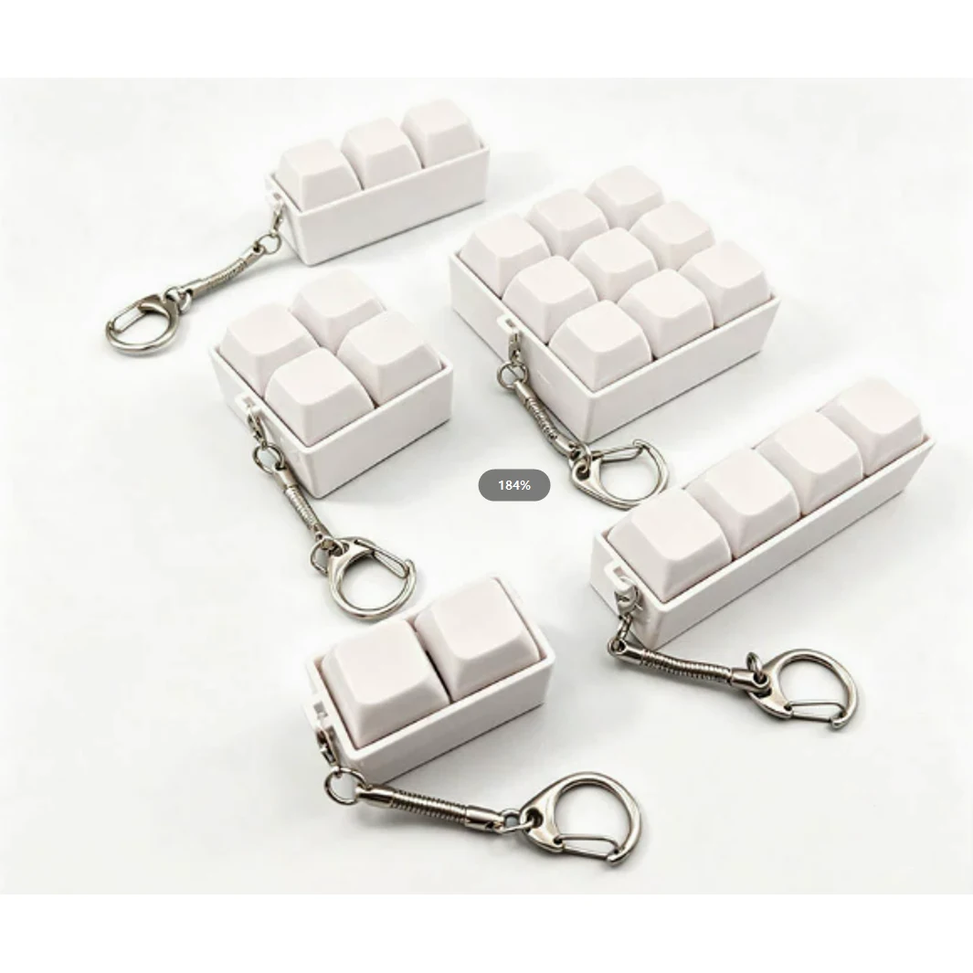 Keyboard Key Fidget Toy Keychain 1