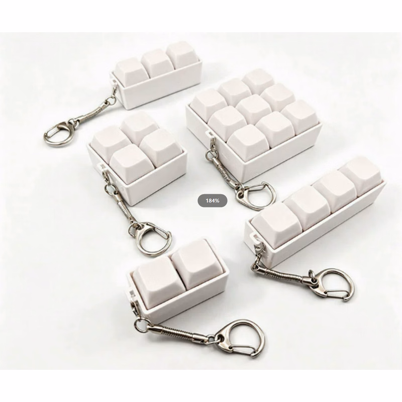 Keyboard Key Fidget Toy Keychain