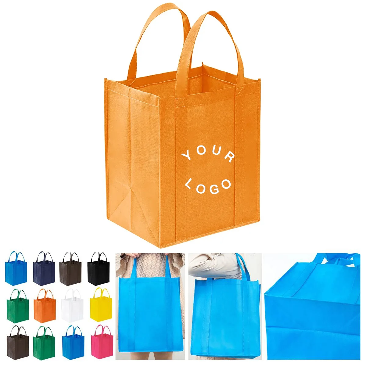Reusable Non Woven Grocery Bag with Sturdy Handles 1