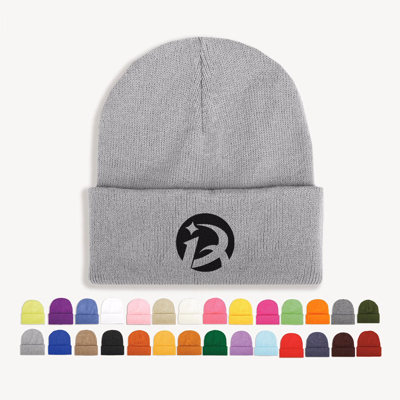 Acrylic Knitted Cuffed Beanie