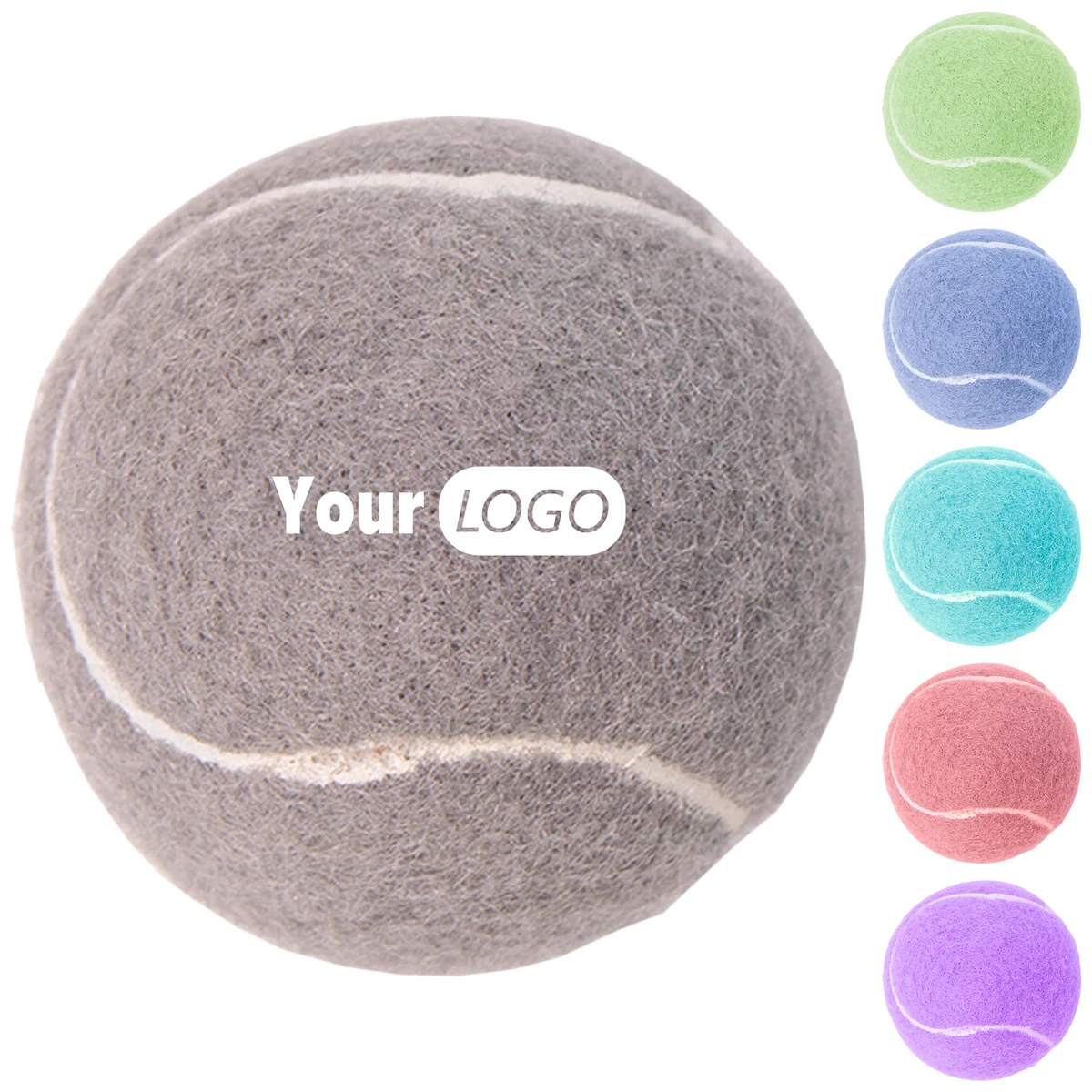 Rubber Bite Resistant Pet Solid Tennis Ball 1