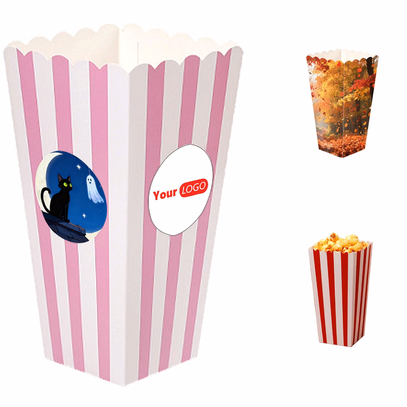 Personalized Full Color Printed Popcorn Container
