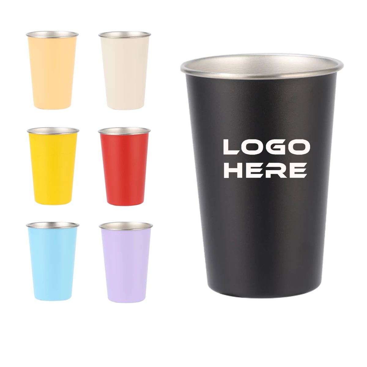 16oz Stainless Steel Pint Drinking Cup 1