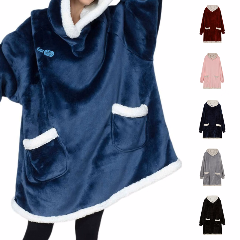 Flannel Cold Proof Hooded Pajamas