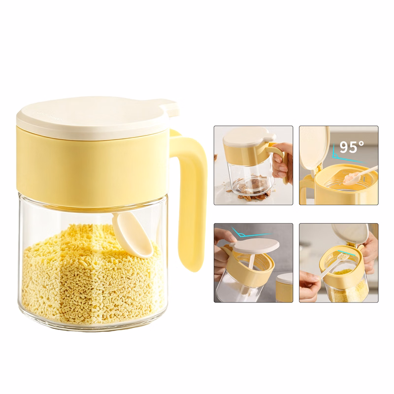 Minimalist Glass Moisture-proof Airtight Spice Jar