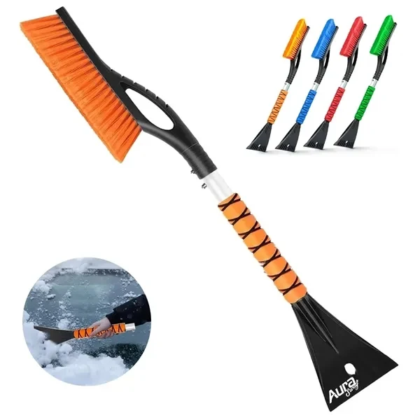 Custom 26 Inch Snow Brush with Foam Grip Ice Scraper — Winter Vehicle Safety Tool 1