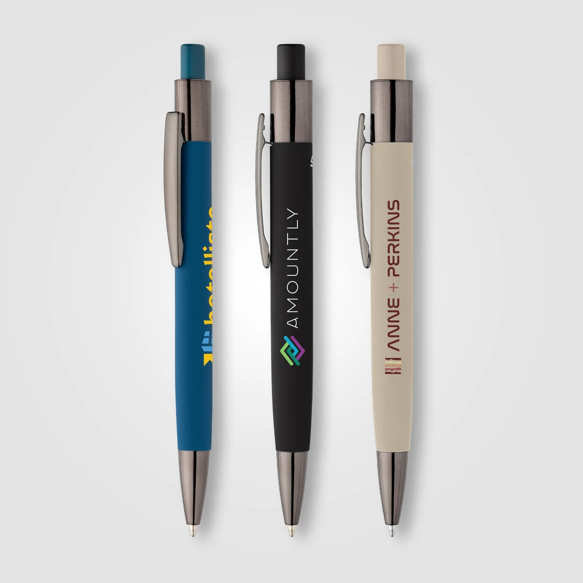 Malmö Recycled Aluminum Soft Touch Barrel Pen 1