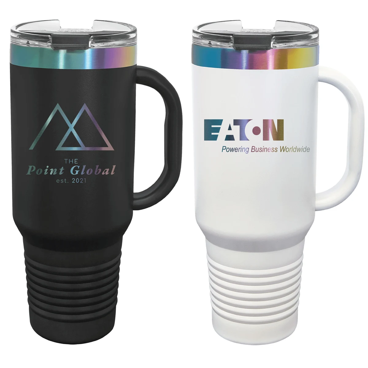 Polar Camel 40oz Prism ION-Plated Travel Mugs w/ Straw 1