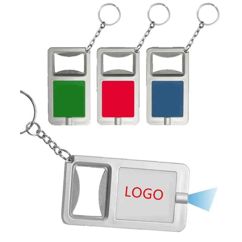 Bottle Opener With LED Flashlight Keychain 1